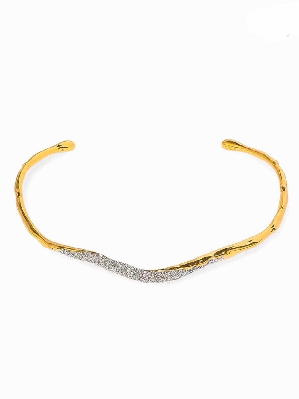 ALEXIS BITTAR Solanales Gold Crystal Skinny Collar - Picture 7 of 9